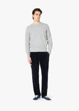 AAGENOVA PANTALONI IN VELLUTO LISCIO