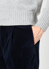 AAGENOVA PANTALONI IN VELLUTO LISCIO