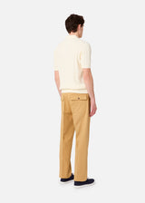 AAITAN CABLE KNITTED POLO SHIRT