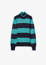 AAITOR WOOL STRIPED TURTLENECK