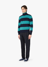 AAITOR WOOL STRIPED TURTLENECK