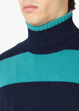 AAITOR WOOL STRIPED TURTLENECK