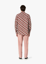 AALASSIO CAMICIA STAMPATA CON COLLETTO FRANCESE
