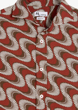 AALASSIO CAMICIA STAMPATA CON COLLETTO FRANCESE