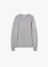AALVITO ROUND-NECKED BASKETWEAVE STICH SWEATER