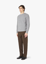 AALVITO ROUND-NECKED BASKETWEAVE STICH SWEATER