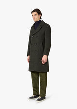 AANCHORAGE DOUBLE-BREASTED MELANGE COAT