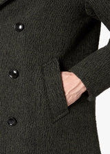 AANCHORAGE DOUBLE-BREASTED MELANGE COAT