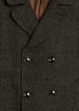 AANCHORAGE DOUBLE-BREASTED MELANGE COAT