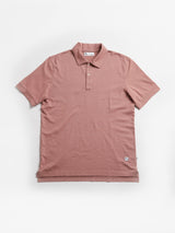 AANDAU POWDER PINK COTTON POLO SHIRT