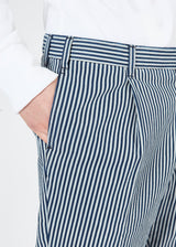 AANTIOCO PANTALONI A RIGHE IN COTONE
