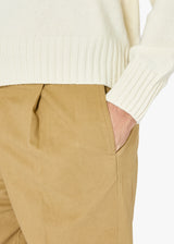 AANTIOCO PANTALONI IN FUSTAGNO CON PINCES