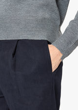 AANTIOCO PANTALONI IN FUSTAGNO CON PINCES