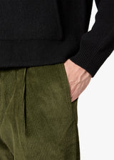 AANTIOCO PANTALONI CON PINCES IN CORDUROY