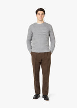 AANTIOCO PANTALONI IN FUSTAGNO CON PINCES