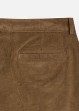 PANTALONI AANTIOCO IN COTONE STRETCH E VELLUTO LISCIO CON PINCES