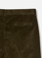 PANTALONI AANTIOCO IN COTONE STRETCH E VELLUTO LISCIO CON PINCES