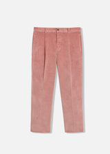 PANTALONI AANTIOCO IN COTONE STRETCH E VELLUTO LISCIO CON PINCES