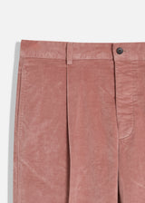 PANTALONI AANTIOCO IN COTONE STRETCH E VELLUTO LISCIO CON PINCES