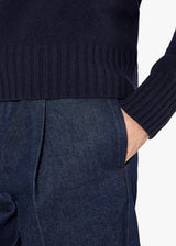 AANTIOCO PANTALONI IN DENIM CON PINCES