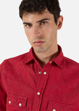 CAMICIA WESTERN AARIOSTO IN DENIM