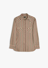 AARIOSTO JACQUARD WESTERN SHIRT