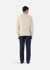 AASHTON WOOL AND CASHMERE POLO SWEATER