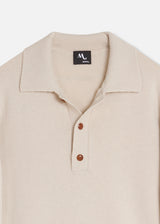 AASHTON WOOL AND CASHMERE POLO SWEATER