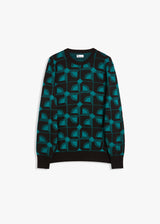 AAVELLINO GIROCOLLO JACQUARD IN LANA