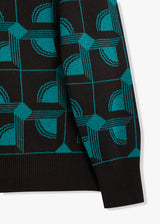 AAVELLINO GIROCOLLO JACQUARD IN LANA