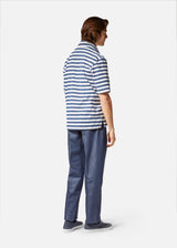 AADEO COTONE - POLO A RIGHE IN SPUGNA