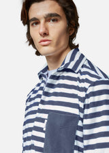 AADEO COTONE - POLO A RIGHE IN SPUGNA