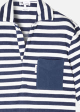 AADEO COTONE - POLO A RIGHE IN SPUGNA