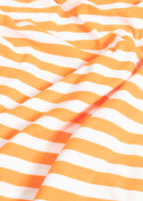 AADEO COTTON - TERRY STRIPED POLOSHIRT