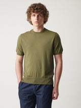 AALFEO CREWNECK SWEATER WITH SHORT SLEEVES