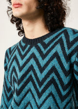 MAGLIA ZIG-ZAG AAMBROSIA IN LANA SHETLAND