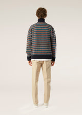 AAMINTORE WOOL TURTLENECK WITH GEOMETRIC PATTERN