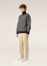 AAMINTORE WOOL TURTLENECK WITH GEOMETRIC PATTERN