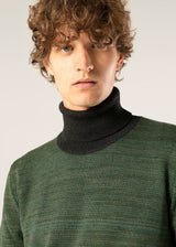 AAMINTORE GREEN WOOL TURTLENECK