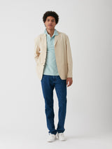 AANDAU AQUA GREEN COTTON POLO SHIRT