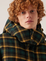 AANGOON CHECKED DOWN BOMBER JACKET