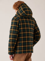AANGOON CHECKED DOWN BOMBER JACKET