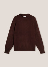 MAGLIA AAPPIO IN LANA E ALPACA BORDEAUX