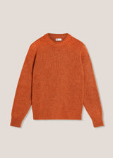 MAGLIA AAPPIO IN LANA E ALPACA ARANCIONE