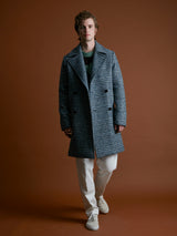 AALBANY DOUBLE BREASTED CHECKED COAT