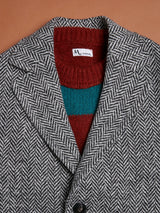 AANTISTENE WOOL HERRINGBONE COAT