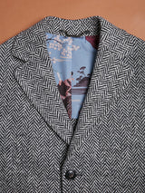 AANTISTENE WOOL HERRINGBONE COAT